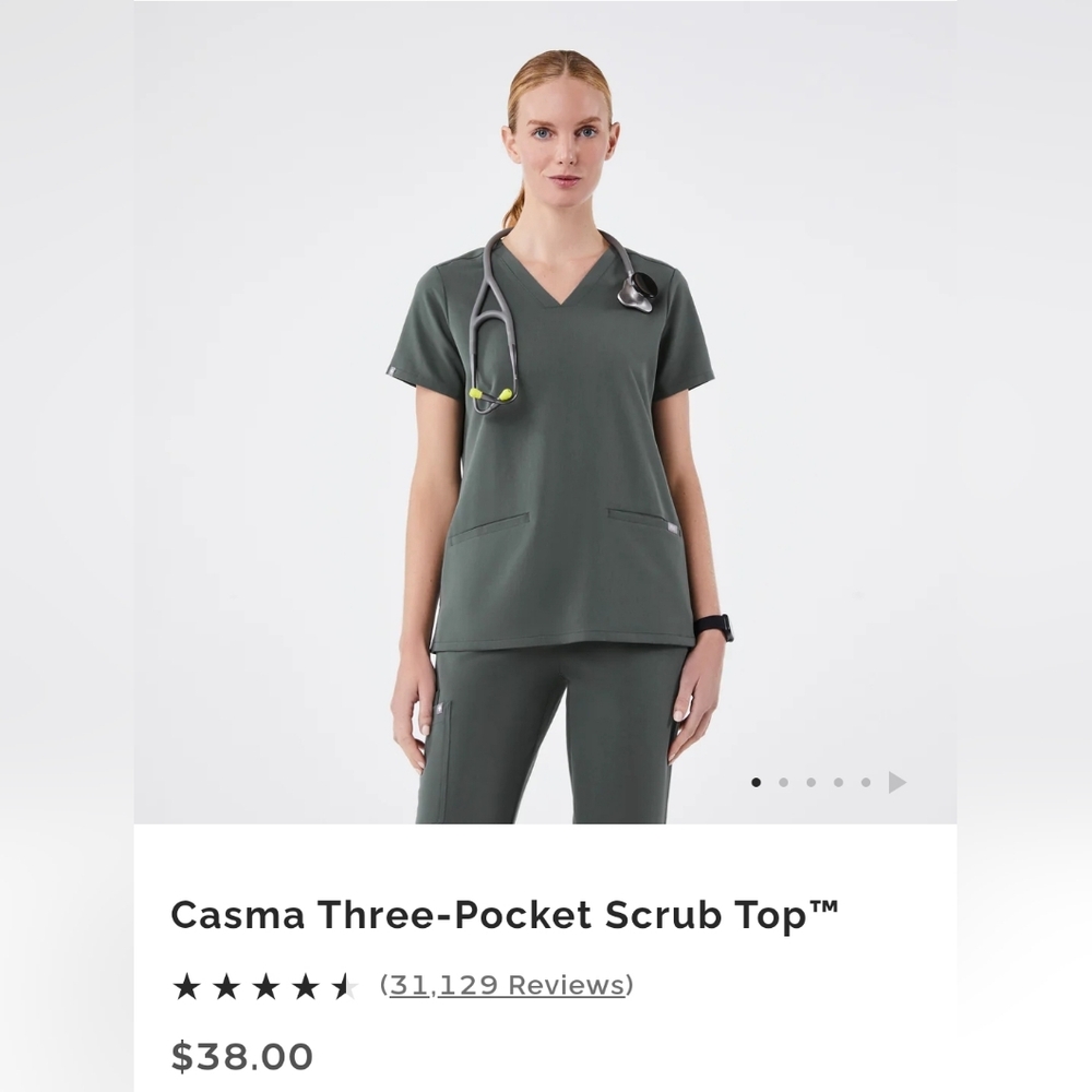 Figs scrub top XS